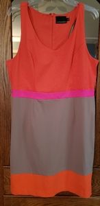 Color block sleeveless racer back womans dress